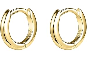 AOEDEJ Gold Hoop Earrings for Women Gold Hoops Gold Hoops Earrings for Women Small Hoops for Second Hole Huggie Earrings for Women