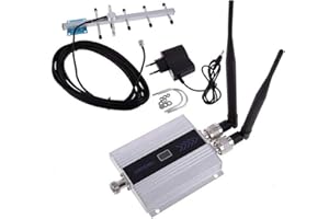 Répétiteur Amplificateur GSM 900MHz, EMEBAY Ampli Booster 900MHz 2G 3G kit Mobile Phone Amplificateur de Signal GSM Répéteur Antenne Kits