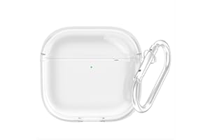 GIOPUEY Trasparente Cover Compatibile con AirPods 4 2024, Custodia TPU, Ultrasottile Case Cover, Antiurto, Resistente ai Graffi - Trasparente
