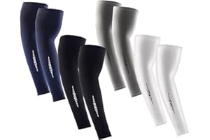 QZLSAYSL Manchette Bras Homme, Manchons De Bras Pour Le Sport, Manchons De Bras Respirants Et éLastiques Pour La Protection Contre Le Soleil-4