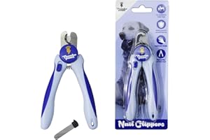Thunderpaws Tagliaunghie per cani (S/M) con lima per unghie (blu)