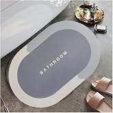 Ankanorm Banyo Paspası S&uuml;per Su Emici Kaymaz Tabanlı Paspas Banyo Paspası Oval Diatomit Paspas S&uuml;per Emici Paspas Oval (60x39