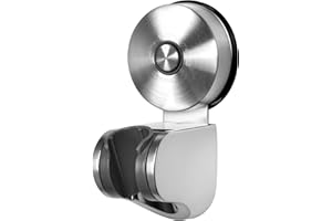 Soporte De Ducha JOMOLA Soporte Ducha Sin Taladro Para Pared Baño Conector G 1/2'' Ajustable 4 Ángulos Soporte Ducha Mano Con Ventosa Fuerte Soporte De Alcachofa Ducha Acero Inoxidable Plata