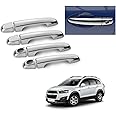 AUTOADDICT Auto Addict Car Chrome Handles Door Latch Cover for Chevrolet Captiva