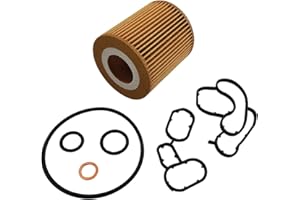 temproad Engine Oil Filter Housing Seal Gasket with Engine Oil Filter Set 11427508970 11427508971 11427508969