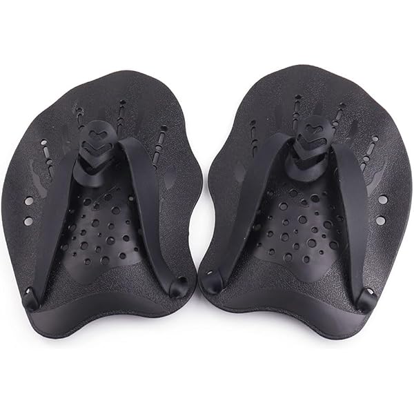 Elite Finger Paddle - Palette Per Nuoto Con Cinturini Regolabili, Palmo Scoperto, Per Allenamento Tecnica