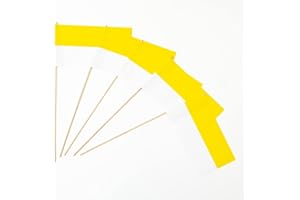 Everflag Papierfähnchen: gelb-weiß 500er Packung