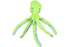 YSDYY 1 pezzo giocattolo per cani a forma di polpo, giocattolo di peluche per cani, giocattolo per quando il cane è annoiato, giocattolo per cani di grossa taglia (verde)