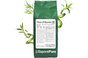 SaporePuro Fibra di Bambù alimentare - 500 gr - farina a basso contenuto di carboidrati
