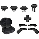 BSUZUN Metal Replacement Thumbsticks for Xbox Elite Controller Series 2 Core,Component Pack Includes 4 Swap Magnetic Joystick