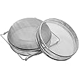 Honey Filter Strainer Double Layers Sieve with Holders Stainless Steel Beekeeping Equipment