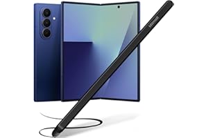 Miimall Stylet pour Samsung Galaxy Z Fold 7 6 5, Prise en Charge des Écrans Interne et Externe, Pointe en Silicone Flexible&Corps de Stylo en Métal, S Pen Replacement pour Samsung Z Fold7, Noir