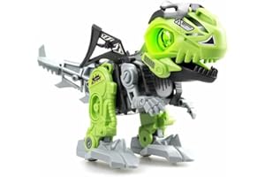 SILVERLIT YCOO Robot Dinosaure Dans Son Oeuf à Construire 22 cm - Mega Biopod Cyber Punk - Effets Sonores Et Lumineux - Jouet pour Enfant - Dès 5 ANS