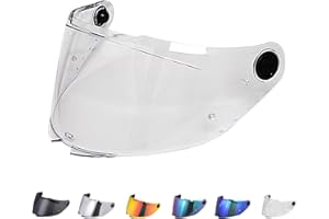JQF GEAR Visera Casco Moto Reemplazo para MT-V-28B/Thunder 4 SV,Lente de Casco de Protección contra el Viento para Motocicleta,Accesorios para Cascos de Moto (Transparente)