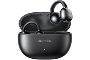 UGREEN Open-ear Earbuds Wireless Bluetooth 5.4 Earphone Clip-on Headphone ENC Noise Cancelling Mic,Clear Call,30H Playtime,Stereo Bass Audio,IPX5 Waterproof,Comfortable Fit for Running Gym