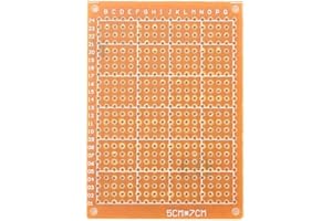 Fafeicy 10 szt. płytka prototypowa PCB 5 x 7 cm jednostronna płyta prototypowa bakelit uniwersalny zestaw montażowy PCB bez lutowania do projektów elektronicznych