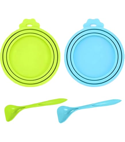 4-in-1 Futterdosen-Set Für Haustiere – Löffel, Deckel, Spatel Aus Silikon, Rosa