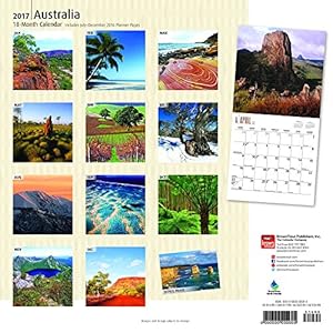 Australia - Australien 2017 - 18-Monatskalender mit freier TravelDays-App: Original BrownTrout-Kalender