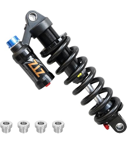 健康器具 DNM BURNER-RCP2S MTB DH Bike Rear Shock 200mm 550 lbs, Red Coil