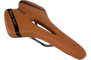 GORIX Selle de vélo Confortable Coussin avec Rail VTT vélo de Route pour Homme et Femme (A6-1)