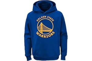 Outerstuff NBA Golden State Warriors Black Kids Youth 8-20 Official Licensed Performance Primary Logo Pullover Hoodie