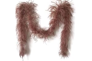Sowder Boa de plumas de avestruz de 183 cm de longitud para decoración de bodas/fiestas, plumas