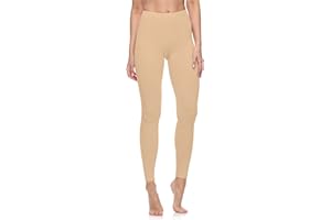 Merry Style Lunghi Leggings Fuseaux Sportivi da Donna Pratico Modello a Vita Alta in Cotone Naturale MS10-198