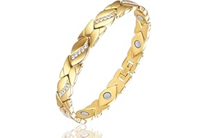 TPZORJX Pulsera Magnética de Cobre, Pulseras Magnéticas para Mujeres y Hombres, pulsera cobre hombre,pulseras magneticas,Cobre puro Sólido Pulseras con Potentes Imanes Brazaletes de Tamaño Ajustable