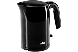 Braun Household WK 3000 BK czajnik elektryczny | pojemność 1,0 l | 2200 W | system szybkiego gotowania | wyjmowany filtr zapobiegający osadzaniu się kamienia | duży wskaźnik poziomu wody | nie zawiera BPA | czarny