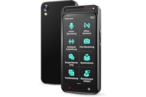 Adelagnes Sofort Sprachübersetzer Gerät,138 unterstützte Sprachen,Zwei-Wege-Smart-Sprach Übersetzer Foto Taschenübersetzer in Echtzeit,Online/Offline Sprachübersetzer für Unternehmen,Lernen Reisen