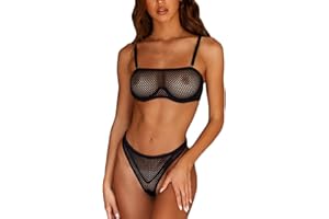 GENERIC Reizwäsche Lingerie Nachtkleid Reizwäsche Set Erotisch BH und Höschens Set Damen Sexy Unterwäsche Set Nachthemd Lingerie G-String Sleepwear Sexy Damen Dessous Set Damendessous Outfit Bodysuits
