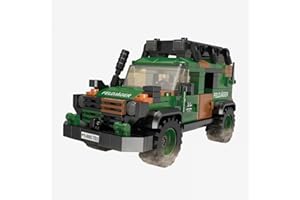BlueBrixx Pro 107590 – Geländewagen Wolf, Bundeswehr aus Klemmbausteinen mit 248 Bauelementen. Kompatibel mit Anderen Klemmbausteinherstellern. Lieferung in Originalverpackung.
