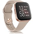 Straps for Fitbit Versa 2 Straps/Fitbit Versa Lite/Fitbit Versa Strap, Classic Silicone Adjustable Replacement Band for Women Men