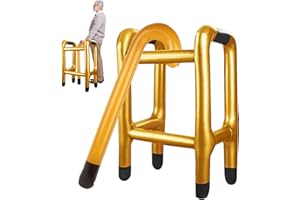 Kunaxku Déambulateur Gonflable Sûr Canne Gonflable，Cadre Gonflable Jouet Bâton pour Votre Costume de Grand-mère ou de Grand-père pour Le Carnaval Anniversaire Cosplay