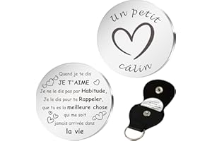 FLEXITONIC Un Petit Câlin Porte Clef Cadeau Homme Cadeau Femme Cadeau Personnalisé Cadeau Anniversaire Homme Cadeau Saint Valentin Noel Merci Cadeau Pour Mamie Maman Papa Soeur Collegue Amie Copain Copine Frere