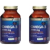 Nutraxin Omega 3 Balık Yağı 2000 Mg 60 Softgel X2, 51725