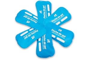 6 x Poche De gel Ergonomique pour bain dérivatif | Bien-être par le froid | Bienfaits du froid sur le périnée | Grand Format pour la nuit | Bivea