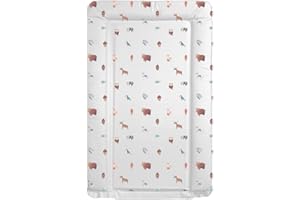 BABIESWITHLOVE Deluxe Unisex Baby Waterproof Changing Mat with Raised Edges - Unique Beautiful Woodland Animals Design