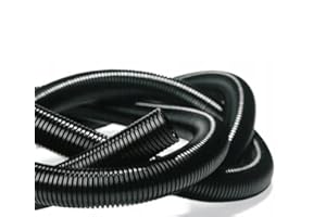 BMF DIRECT Non-Split Corrugated Wire Tube Cable Protection Pipe Flexible Car Conduit/Trunking (5 Meters, Inner Ø12mm)