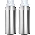 Devinez Multipurpose Anodized Aluminum Empty Bottle, 1000ml (Pack of 2) with B Drop Nozzle & Cap with Seal, for Beauty, Essential Oils, Blends, Skin Care, Travel, Toners, Cosmetic & DIY