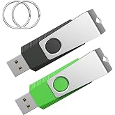 Wooolken 4 GB 2.0 USB Flash Drive, Pack of 2, Black and Green, USB Pen | for PC/Laptop/Smart TV/Car, Data Storage