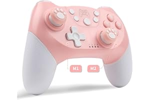 RALAN Upgraded Wireless Pro Controller Kompatibel mit Switch/OLED/lite, mit programmierbarer Funktion, Wake-Up, Gyroachse, Turbo, Dual Vibration