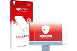 upscreen Protector Pantalla para Apple iMac 24" 2021-2024 Película Protectora – Transparente, Anti-Huellas