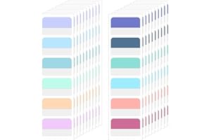 JIEYAO 120 Stück Kleberegisterkarten, Seitenmarker Selbstklebend Page Markers Tabs Haftnotizen zum Markieren Beschriften Buch-Tabs Farbe Klebezettel Tabs für Büro Dokumente Bücher Tagebuch Ordner