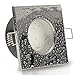 Produktbild 4er Set (1-5er Sets) Decken Einbaustrahler Bad AQUA BASE IP65 quadratisch eckig 230V CHROM GLÄNZEND; SMD LED 5,0W = 50W Warm-Weiß; Einbauleuchte für Feuchtraum + Außen