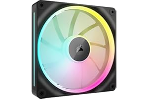 Corsair iCUE LINK LX140 RGB 140mm PWM Fan Single Pack – Dual Light Loops – Requires iCUE LINK System Hub (Sold Separately) AirGuide Technology – Black