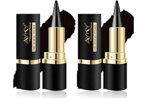 HOPHAT 2PCS Black Eyeshadow Pencil Set, Highly Pigmented Long Lasting Smudge-proof Smoky Cream Eyeshadow Pen for Women (#2PCS)