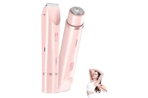 LYOVEU Dual Head Shaver Women,rasuradora Mujer Zona Intima,afeitadora Mujer Pubis,rasuradora Mujer,Trim Pod 2.0 Dhaver Women,Electric Hair Trimmer Women,Ipx7 Waterproof Rechargeable Wet and Dry Hair Trimmer