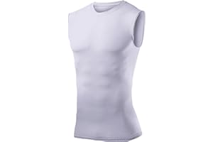 PowerLayer Boys' Sleeveless Compression Base Layer Vest Training Sports Workout Top
