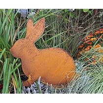 3 coniglietti pasquali da giardino, decorazione pasquale
